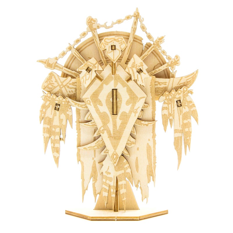 IncrediBuilds World of Warcraft Horde 3D Wood Puzzle Model Figure Kit (19 Pcs) & Exclusive Poster - Build & Paint 3-D Video Game Replica Toy, No Glue or Tools Required - Gamer Gift for Teens, Adults, Kids (12+) - Image 3
